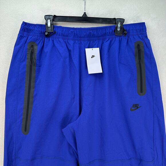 NIKE TECH WOVEN MEN'S XLARGE BLUE OVERSIZED PANTS HM7158-539 - Picture 2 of 6